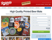 Tablet Screenshot of beermats.com